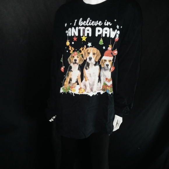 Gildan Tops - 💜Believe In Santa Paws💜 Women's Printed T-Shirt